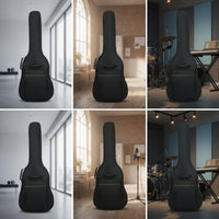 41 Inch Acoustic Guitar Gig Bag Guitar Gig Bag with Pocket Adjustable for Rehearsals