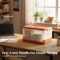 Collapsible Wheeled Crate Foldable Household Storage Multi-Purpose for Dorm Room