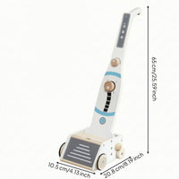 Wooden Vacuum Cleaner Toy Early Learning Kids Cleaning Set Easy to Store