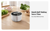 Easy to Clean Hand Press Meatball Mold Smooth Metal Cylindrical Meatball Mold Small Size