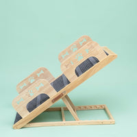 Dog Steps for Bed and Sofa with Adjustable Height, Wooden Pet for Small and Cats, Portable Foldable Design for Car Use