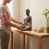 Zen Buddha Ornament Indoor Outdoor Use Meditating Buddha Statue Calming