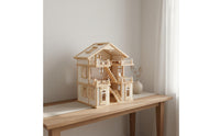 Miniature House  Dollhouse Realistic Design Buildable Dollhouse Playset for Children