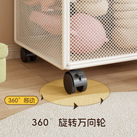 瑜伽垫收纳筐家用可移动健身器材收纳架多功能带轮运动工具放置架