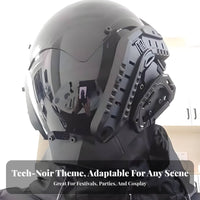 Futuristic illuminated Jaw Guard futuristic fiction Design Costume Accessory Mechanical design features