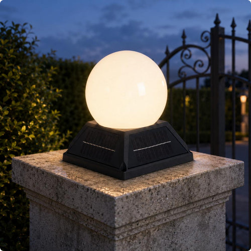 Solar Post Cap Light Energy Saving Post Cap Lamp LED for Driveway