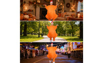 Inflatable Turkey Costume Novelty Inflatable Turkey Suit Funny Apparel for Adults, Thanksgiving, Cosplay