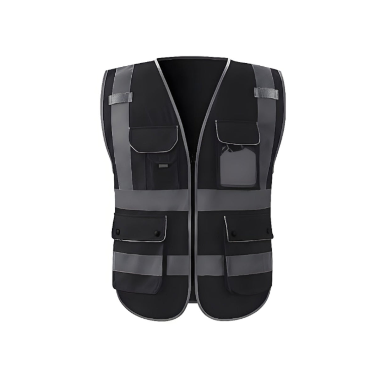 Long-Lasting Reflective Safety Vest Lightweight High Visibility Vest Machine Washable Safety Workwear for Road Workers