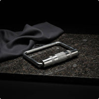 All Steel Gym Pulley Handle Heavy Duty Single D Handle Long-Lasting V Bar Attachment Polished Surface