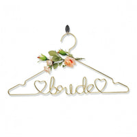 Gold-Toned Clothes Hanger Space-Saving Garment Holder for Wedding