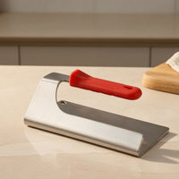 Kitchen Press with Heat-Resistant Handle Stainless Steel Kitchen Press Smooth Cookware for Home Cooks