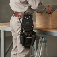 Structured Electrician Tool Pouch Heavy-Duty Tool Pouch with Hanger Simple Versatile for Electrical Work