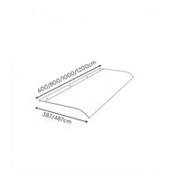 High Clarity Invisible Awning Silent Bracketless Rain Shelter Weatherproof Frameless Door Cover Heavy Duty for Balcony, Patio