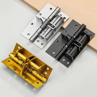 Quiet-Action Coil Hinge Buffered Rebound Self Closing Hinge for Home, Cabinet