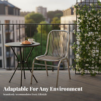 Factory design Side Chair With Backrest Stackable Metal Frame Chair Easy to Clean Protective Footpads for Adults, Meeting Room