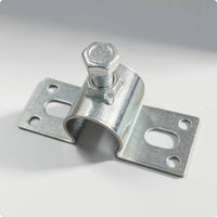 Curved Clip Bracket Slotted Holes Bolt-Tightened Clamp Easy to Install Metal Mounting Clip