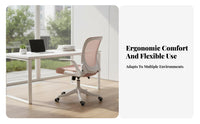 Rolling Chair with Flip-up Arms Foldable Armrests Computer Seat Easy Assembly
