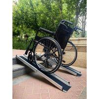 Portable Telescopic Wheelchair Ramp Board for Electric Vehicles, Airline Cases, and Trolleys