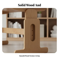 Height Adjustable Kids Desk Solid Wood Student Desk Compact Design Lifting Study Table Ergonomic Workspace Suitable for Parents Homeschooling Bedroom Study Area