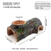 Bark Hide Reptile Hideout for Lizards and Turtles