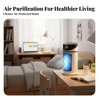 Portable Air Chiller Humidifies Personal Air Chiller Humidifier Multi-Functional Function USB Desk Fan for Students, Bedroom, Dorm Room, Office