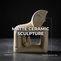 Modern Ceramic Statue for Desk, Abstract Art Sculpture Home Decor, Couple Sculpture Living Room Bedr - Image 2