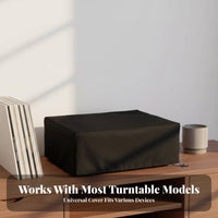 Turntable Dust Cover Dustproof Vinyl Player Cover Scratch Resistant Audio Equipment Protector for Storage