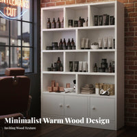 Multi-Layer Display Cabinet Large Capacity Retail Product Display Rack Stable Load-Bearing Multi-Tier Storage Unit for Collectors, Homeowners, Bedroom