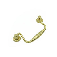 Zinc Alloy Box Handle Polished Finish Vintage Drop Handle Easy Installation Metal Bail Pull for Crafters