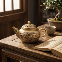 Metal Teapot Ornament with Rotating Lid Fidget-Friendly for Desk