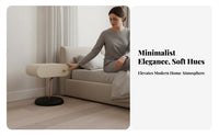 Sculptural Pedestal Table Minimalist design Nightstand Artistic Design for Office