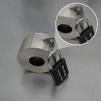 Outdoor Spigot Lock Cover with Padlock Combination Lockable Faucet Lockout Device for Homeowners, Maintenance