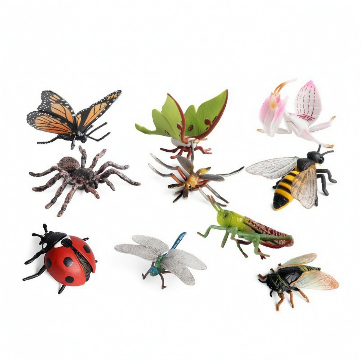 10 Pieces Hand-Painted Animal Figurines High Quality Plastic Animal Figures Miniature Forest Creature Figurines Sturdy for Collectors, Kids, Classroom