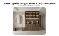 Beverage Cabinet Sideboard Light Luxury Living Space Design Room Display Cabinet Multi-Functional Sideboard with Drawers for Entertainers, Homeowners