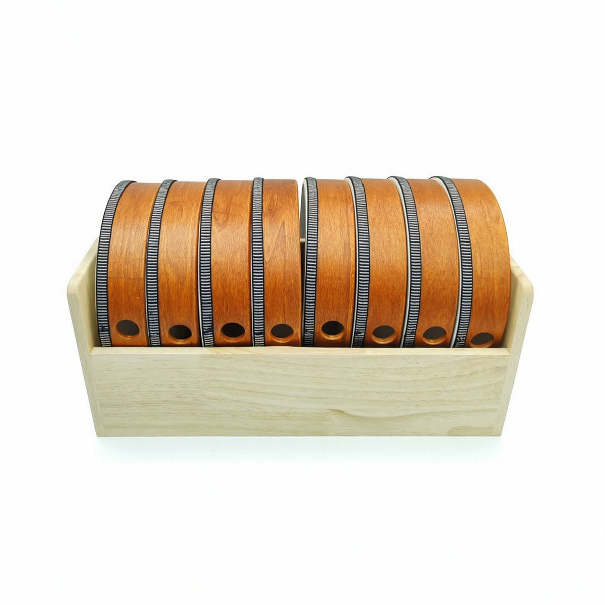 Drum with Holder Foldable Wooden Hand Drum Versatile Percussion Instrument for Beginners