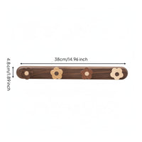 Coat Rack with Flower Hooks Decorative Flower Coat Rack Rustic for Entryway