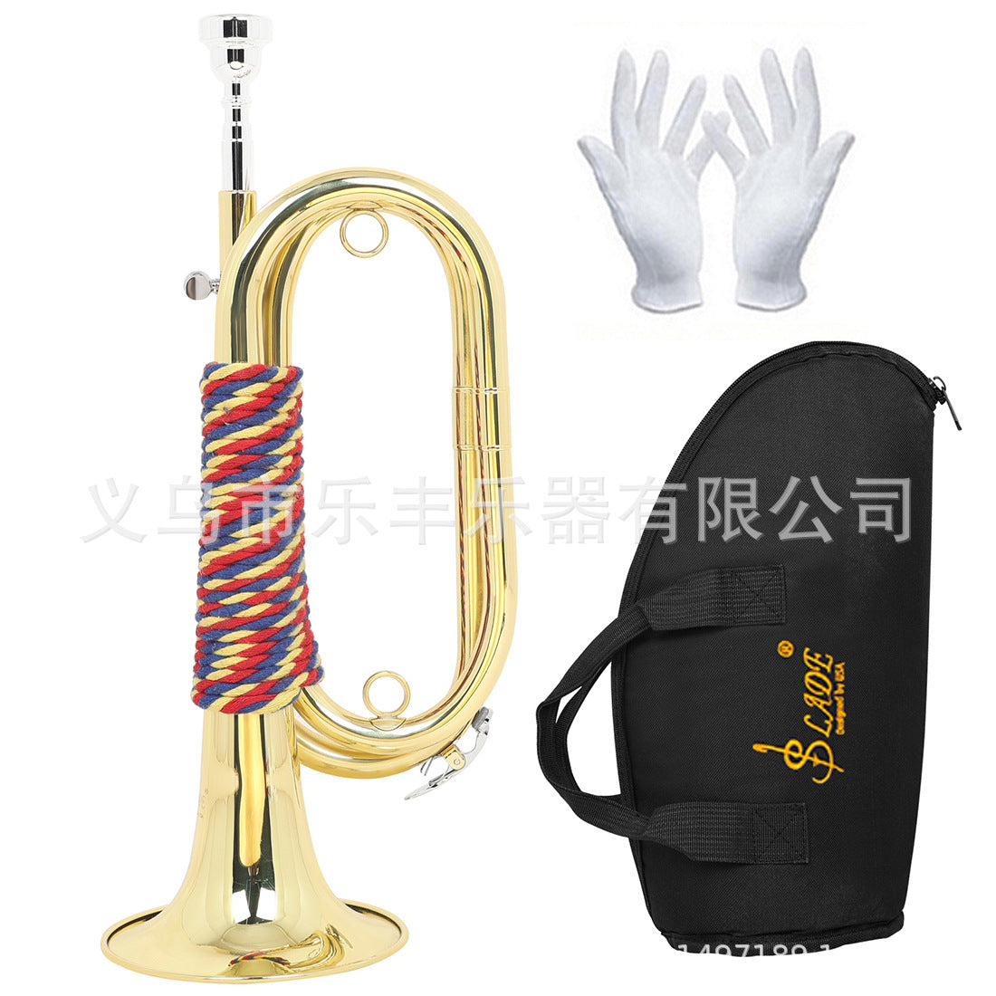 SLADE Bb Trumpet, Gold Lacquer, Brass Body, Professional