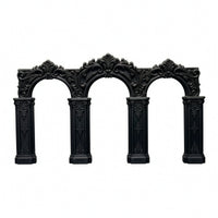 Miniature Arch Baroque Miniature Backdrop with Columns Carved Arch Backdrop for Photo Backdrops