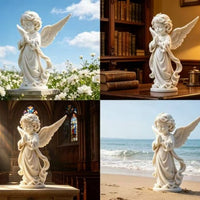 3D打印欧式天使工艺品小摆件雕像雕塑小天使孩子桌面装饰模型摆件