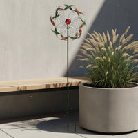 Maple Leaf Wind 360° Rotation Maple Leaf Garden Stake Weather-Resistant