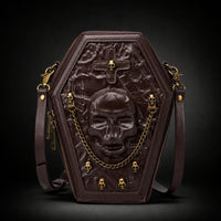 Crossbody Bag Hard-Sided Gothic Handbag Adjustable  Bag for Goths, Cosplayers, Concerts, Cosplay