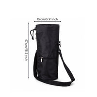 Safeguarding Water Bottle Sleeve with Strap Adjustable Bottle Carry Case with Pocket Soft-Sided Holder Handsunrestricted for Travelers