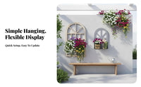 Faux opening with Shutters Rustic & aesthetic surface Hanging Easy to Hang for Patio, Cafe