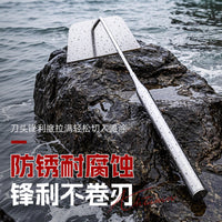 海边赶海必备 不锈钢挖蛏锄头 高强度防锈握感舒适挖竹节蛏神器