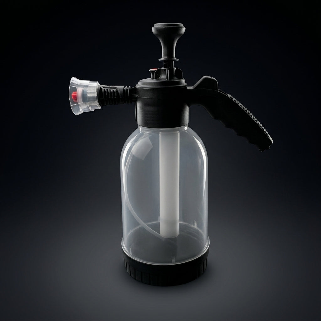 Spray Bottle for Garden Sprayer and Pressure Sprayer Tasks, Car Wash Pump Sprayer with Car Foam Hand Pump, 2000ml Capacity, Side Grip Handle