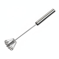 Press Action Rotation Semi-Automatic Whisk Multi-Functional Push down Egg Beater No Electricity Needed Hand Push Rotary Whisk Easy to Use for Bakers, Home Cooks, Cooking