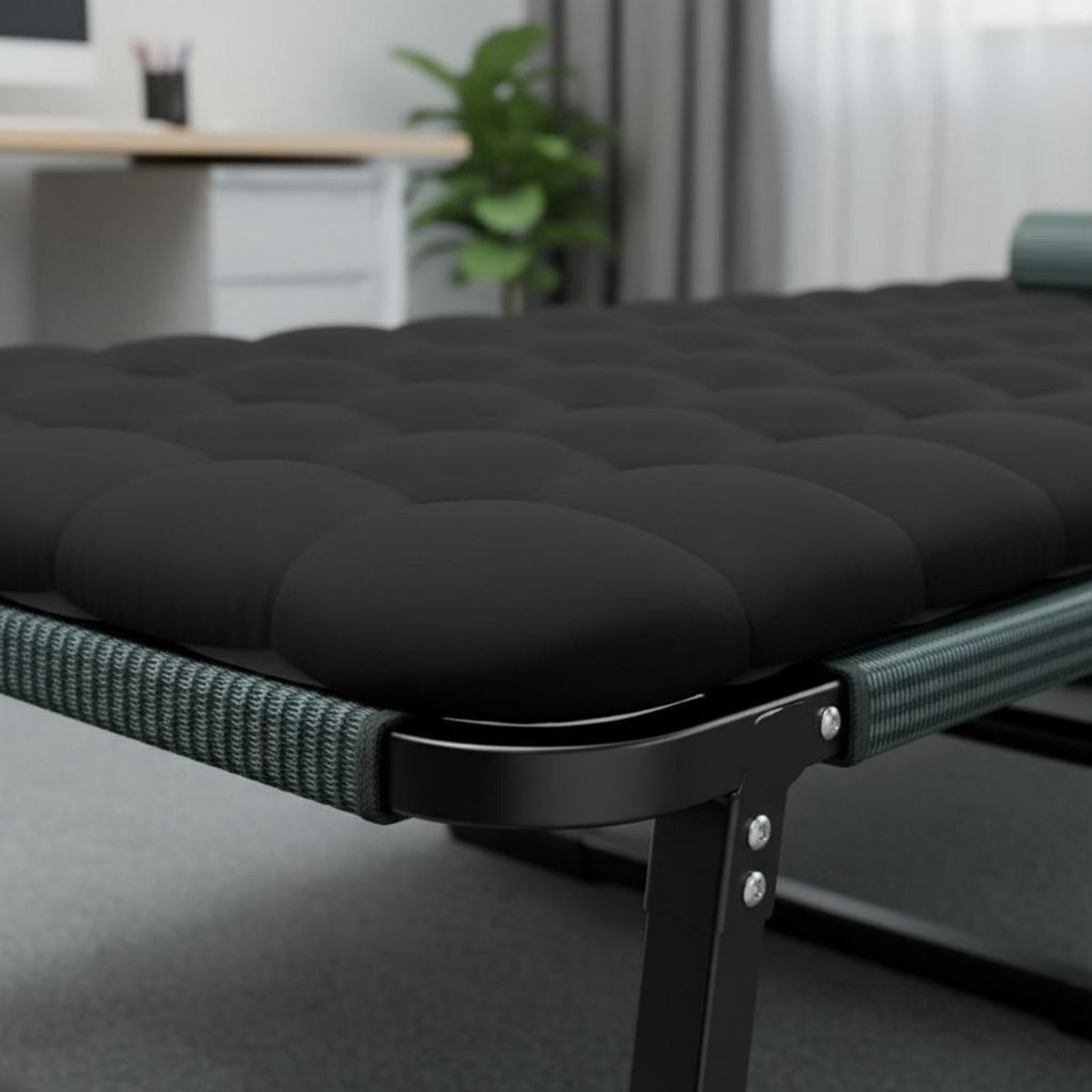 Sturdy and Long-Lasting Office Rest Bed Anti-Slip Feet Portable Folding Cot Ergonomic Support Lightweight Sleeping Cot Breathable Material for Adults, Children, Home, Camping
