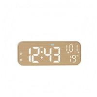Desk Alarm Desk Clock Rounded-Corner Home Accessory Brightness Adjustable