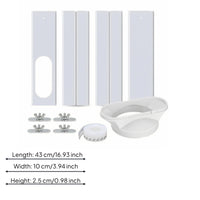 4 Pieces Portable Air Conditioner Window Kit Metal Clamps
