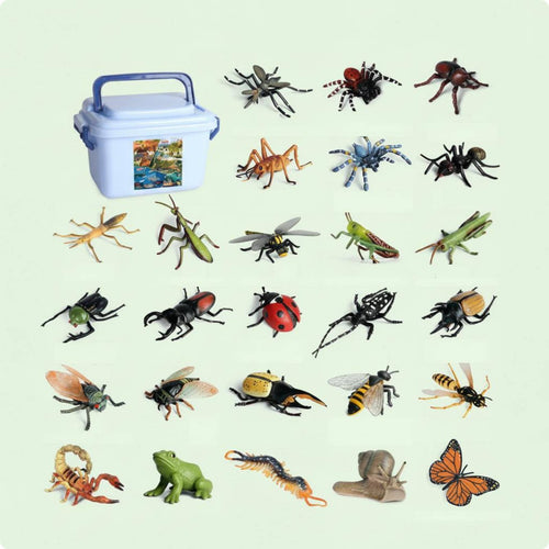 26 Pieces Solid Model Set Textured Surface Realistic Figurine Toy Figures for Kids